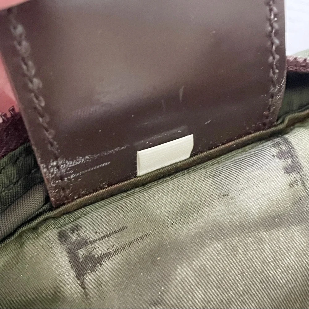 Prada brown nylon triangle logo crossbody bag - Picture 9 of 10